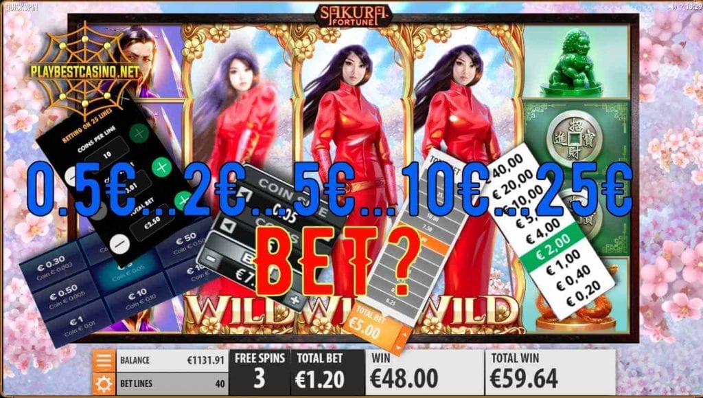 Bet in the casino and various types are presented in this picture.