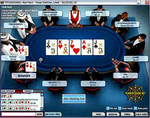 Online poker is presented in this picture!