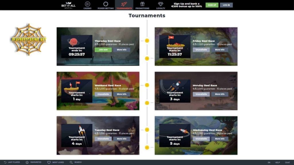 Visita Casino Tournaments Bet It All 2024 in photo.