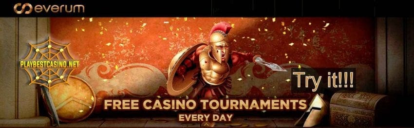 Everum Casino free tournaments can be see in this image!
