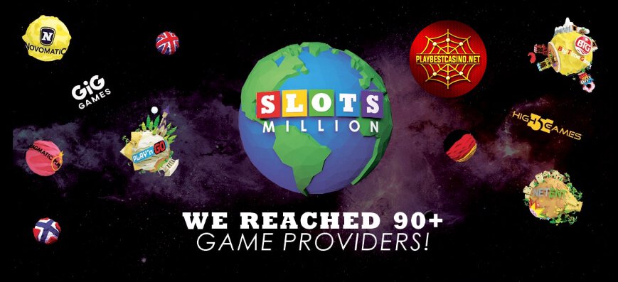 Slotsmillion casino - количество провайдеров перебило отметку 90+!!!