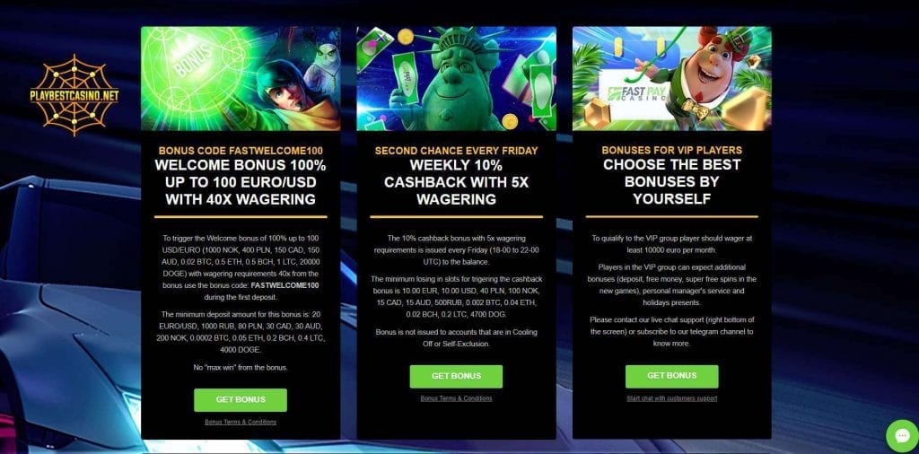 Fastpay Casino Promo Code