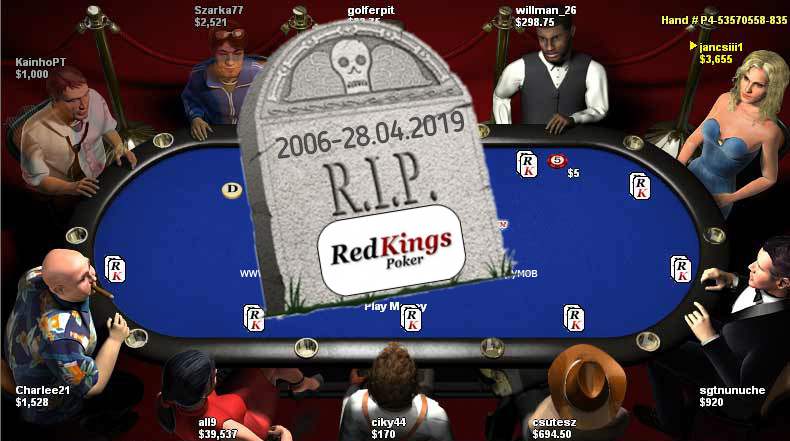 關閉 Redkings poker 如圖所示。