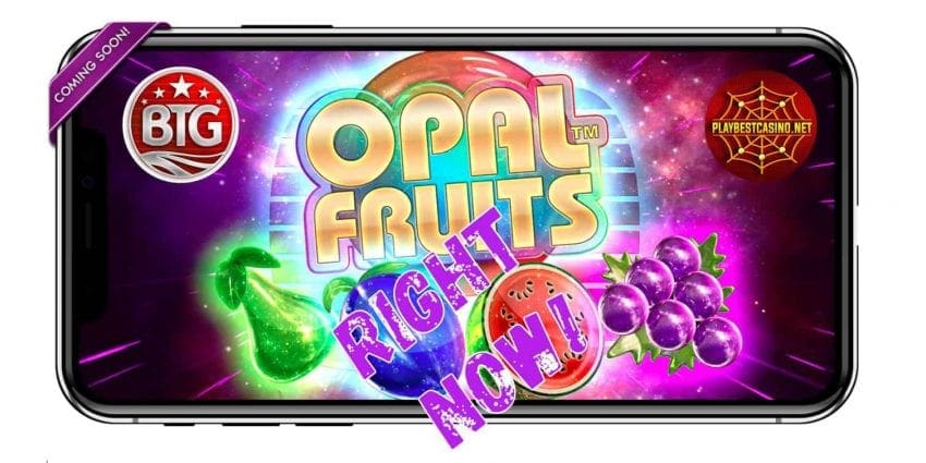 สล็อตแมชชีน Opal fruits จากผู้ให้บริการ Big Time Gaming BTG ผู้ให้บริการจะแสดงในภาพนี้