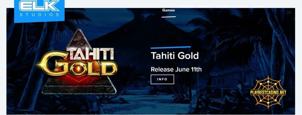 Makine e lojrave te fatit Tahiti Gold nga ELK Studiot janë paraqitur në këtë foto.