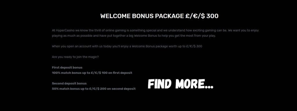 Hyper igralni bonus paket predstavljen na tej sliki.