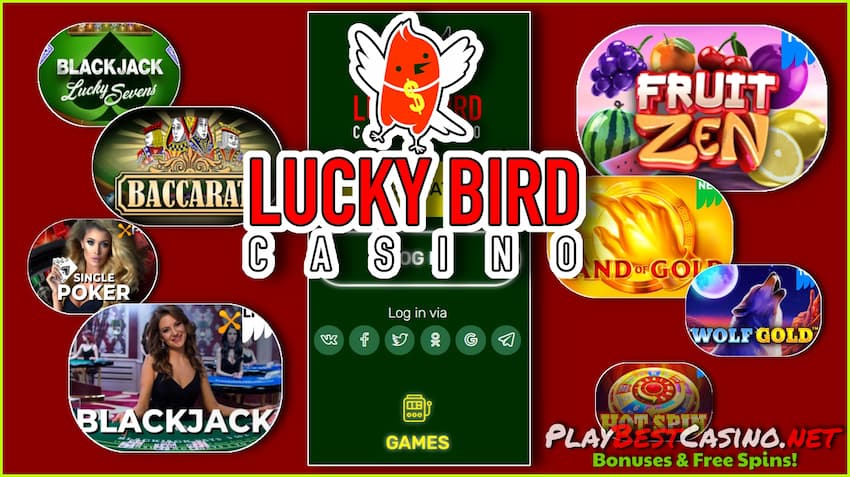 Игровые автоматы и крэш игры казино Lucky Bird на фото.