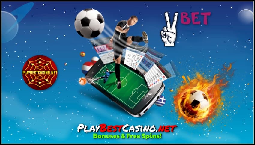 סקירת הימורים בקזינו וספורט VBET 2020 נמצא בתמונה.