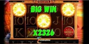 Endorphina. Almighty Sparta Big Win is depicted in this picture for the main page.