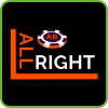 All Right Casino logo Png for PlayBestCasino.net is on photo.