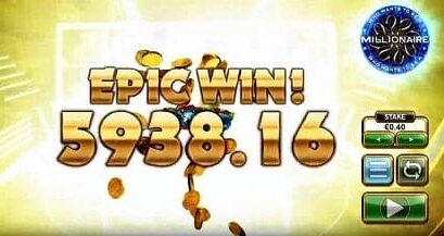 Big Time Gaming (BTG) the winnings are presented in the picture for the site playbestcasino.net