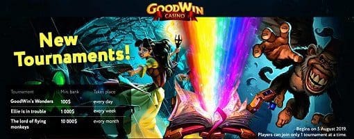 Казино Goodwin. Турниры 10 000$, 1 000$, 100$