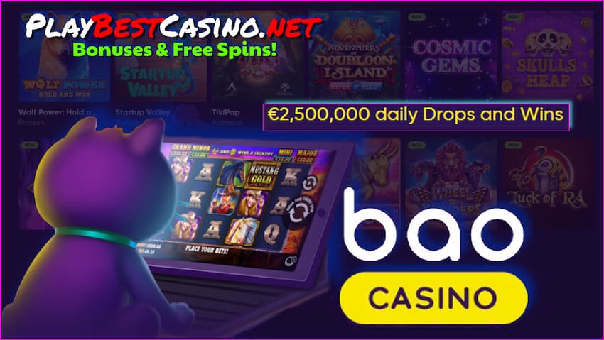 Malaking panalo sa mga online casino slot machine BAO nasa litrato.