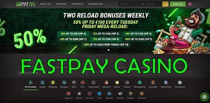 Fastpay Casino: Фиатные деньги и новые провайдеры изображены на снимке.
