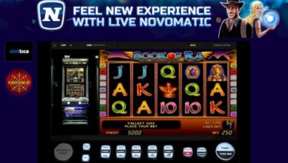 Alive Novomatic (New) Game Through Camera in Slottica visible in the picture.
