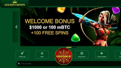 Golden Crown Casino Welcome Bonus 1