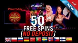 FORTUNE CLOCK Казино (2020) Обзор и 50 Вращений Без Депозита есть на данном снимке.
