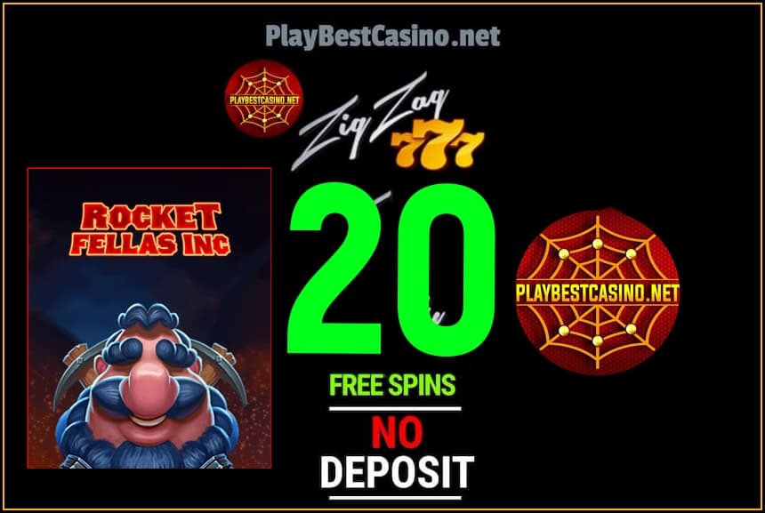 20 spins kore utu i te casino Zigzag 777 e whakaatuhia ana i te whakaahua.