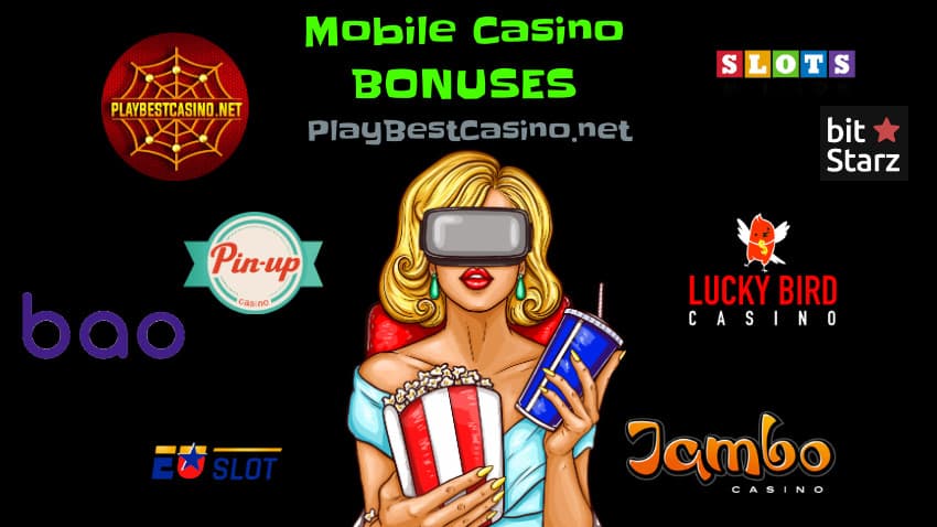 Бонусы для мобильной версии казино есть на снимке.