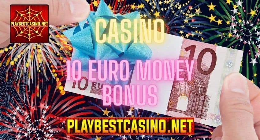 Играй и выигрывай: Денежный бонус 10 евро без депозита за регистрацию в казино онлайн на фото.