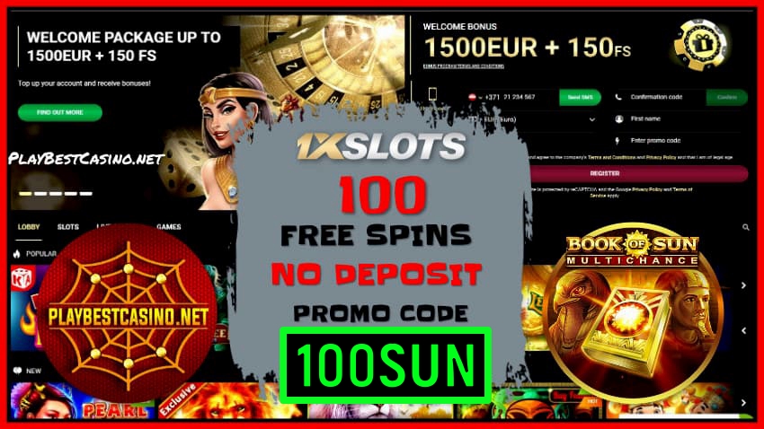 100 Free Spins senza depositu in u slot Book Of SUN da u fornitore Booongo à u casinò 1xSLOTS nantu à a stampa.