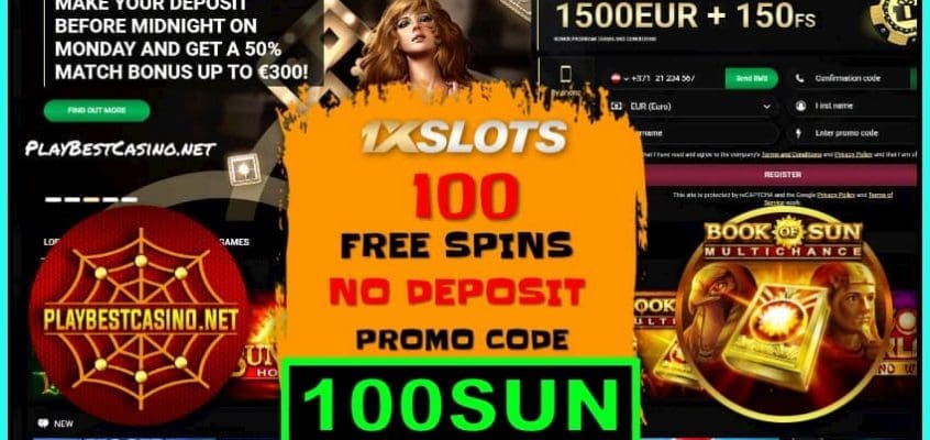 Бонус Без Депозита в казино 1xSLOTS (Промо код 100SUN) есть на фото.