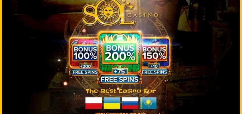 SOL Casino (2020) Обзор, Бонусы, Кэшбэк и Отзывы Игроков есть на фото.