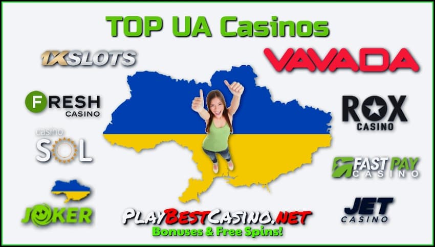 ТОП Казино Украины (UA 2020) - Бонусы и Бесплатные Вращения есть на фото.