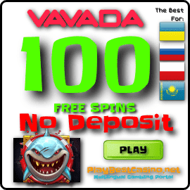100 Бесплатных Вращений Всем новым игрокам в казино VAVADA в слоте Razor Shark от провайдера Push Gaming есть на фото.