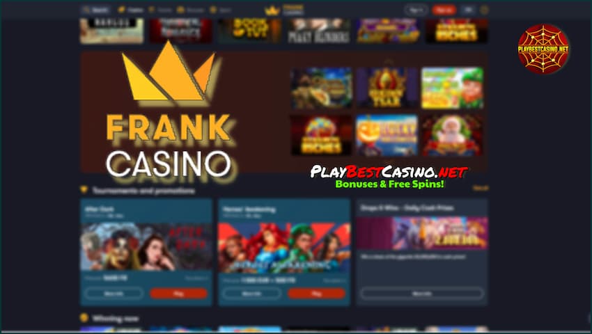 Онлайн казино логотипі Frank Казино