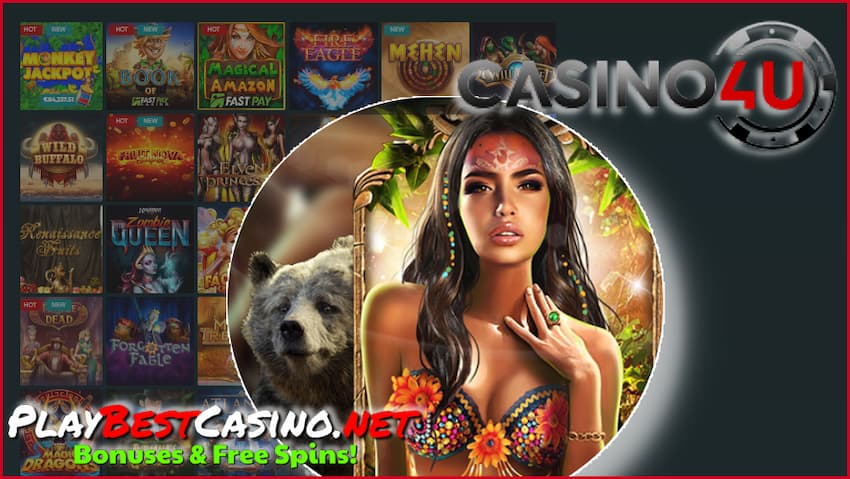 Casino4U - 100% Бонус и VIP Программа Игроков до $2000 есть на фото.