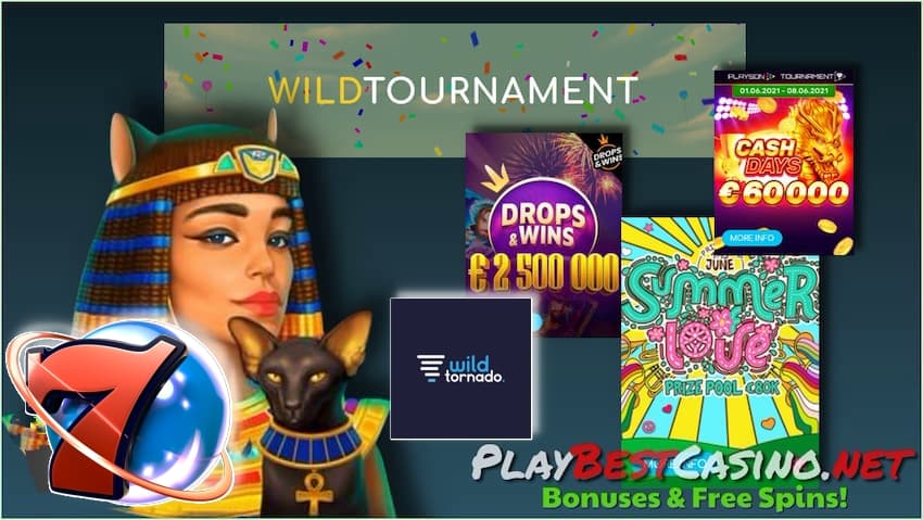 Турниры и Акции Для постоянных игроков на сайте Wild Tornado Casino есть на этом фото.