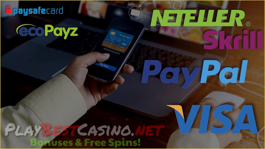 Маъмултарин хидматҳои пардохт дар муассисаҳои қимор дар сайт Playbestcasino.net якто дар акс ҳаст.