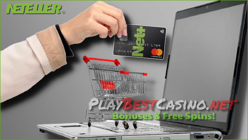 Neteller позволяет людям совершать покупки и платежи в Интернете на сайте Playbestcasino.net на фото есть