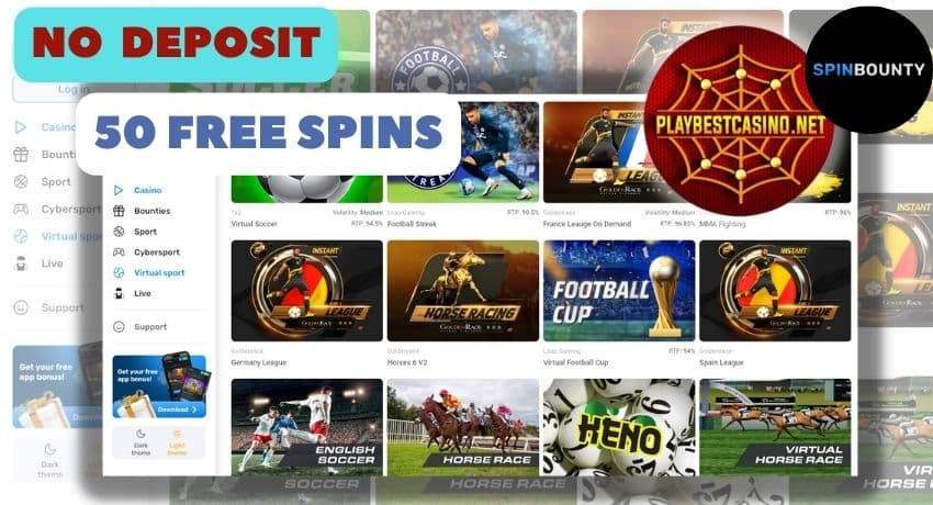 Обзор казино Spinbounty и бонус без депозита на сайте Playbestcasino.net