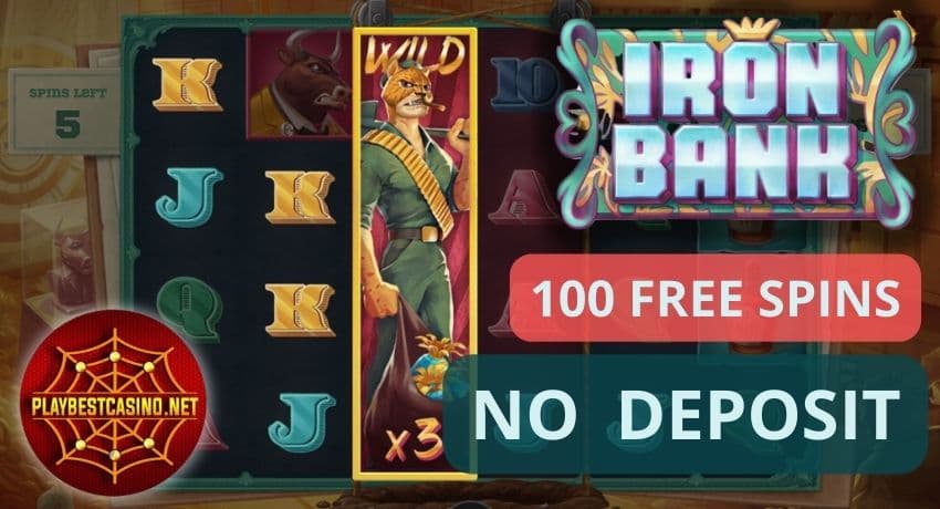 Λάβετε μπόνους κουλοχέρη Iron Bank στο καζίνο από τον πάροχο Relax Gaming στην εικόνα.